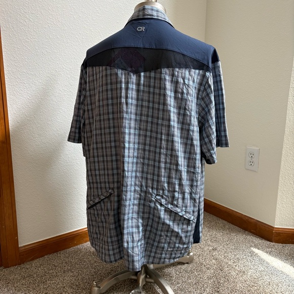 Club Ride New West Bike Jersey Cycling Mesh Zip Plaid Pearl Snap Button Mens XL - Picture 3 of 11